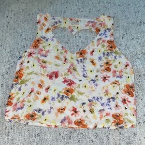 Super cute Heart back crop top